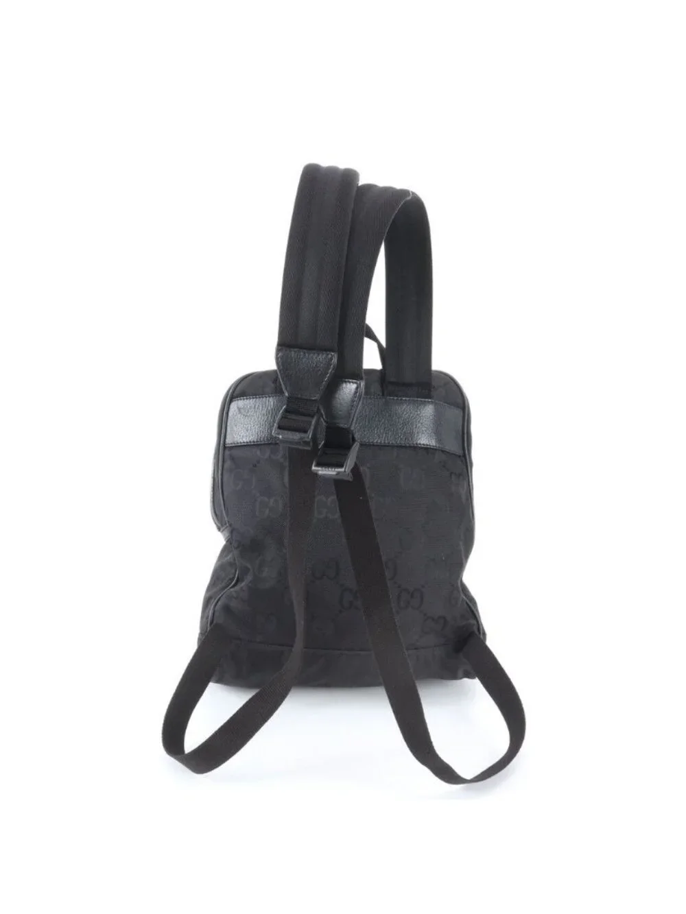 Gucci Off the Grid GG Nylon Leather Backpack Black